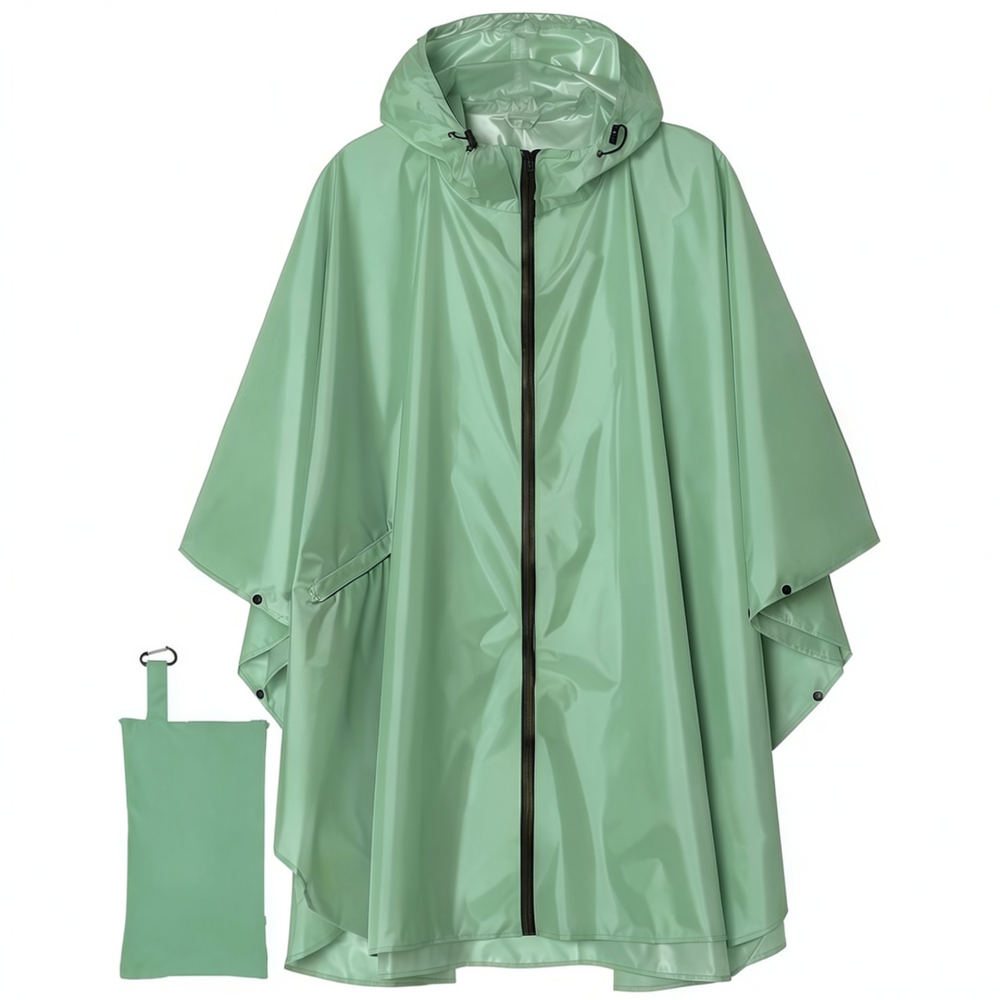 Camping Rain Poncho - معطف واقٍ من المطر متين ومقاوم