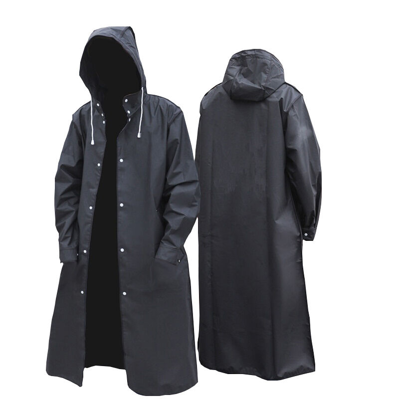 أسود موضة الكبار مقاوم للماء م - مراجعة Camping Rain Poncho وسعره